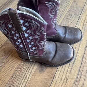 Roper Tan and Cream Toddler Boots